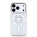 Apple iPhone 17 Pro Uyumlu Kılıf Guess Orjinal Lisanslı M-safe Şarj Özellikli IML Baskılı Üçgen Logolu Metal Kamera Çerçeveli Kapak - 8