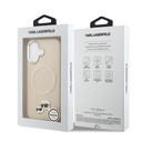 Apple iPhone 17 Uyumlu Kılıf Karl Lagerfeld Orjinal Lisanslı M-safe Şarj Özellikli Metal Kamera ve Buton Tasarımlı K&C PU Deri Kapak - 7