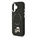 Apple iPhone 17 Uyumlu Kılıf Karl Lagerfeld Orjinal Lisanslı M-safe Şarj Özellikli Metal Kamera ve Buton Tasarımlı K&C PU Deri Kapak - 12