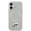 Apple iPhone 17 Uyumlu Kılıf Karl Lagerfeld Orjinal Lisanslı M-safe Şarj Özellikli Metal Kamera ve Buton Tasarımlı K&C PU Deri Kapak - 16