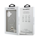 Apple iPhone 17 Uyumlu Kılıf Karl Lagerfeld Orjinal Lisanslı M-safe Şarj Özellikli Metal Kamera ve Buton Tasarımlı K&C PU Deri Kapak - 21