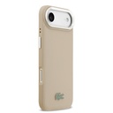 Apple iPhone 17 Air Uyumlu Kılıf Lacoste Orjinal Lisanslı M-safe Şarj Özellikli PU Pike Desenli Standlı Metal Logolu Kapak - 3