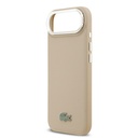 Apple iPhone 17 Air Uyumlu Kılıf Lacoste Orjinal Lisanslı M-safe Şarj Özellikli PU Pike Desenli Standlı Metal Logolu Kapak - 5
