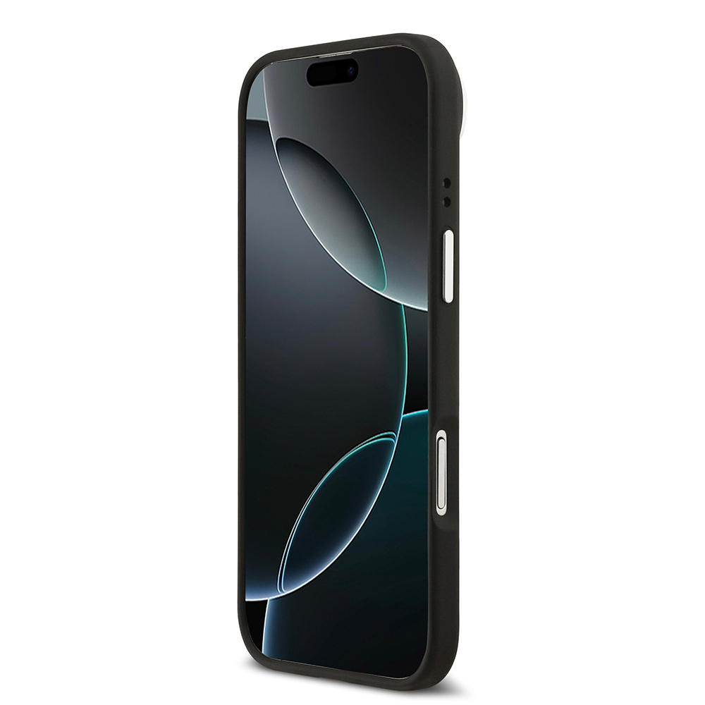 Apple iPhone 17 Air Uyumlu Kılıf Lacoste Orjinal Lisanslı M-safe Şarj Özellikli PU Pike Desenli Standlı Metal Logolu Kapak - 11