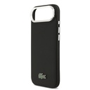 Apple iPhone 17 Air Uyumlu Kılıf Lacoste Orjinal Lisanslı M-safe Şarj Özellikli PU Pike Desenli Standlı Metal Logolu Kapak - 12