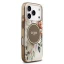 Apple iPhone 17 Pro Max Uyumlu Kılıf Guess Orjinal Lisanslı M-safe Şarj Özellikli Flower Tonal Circle Kapak - 3
