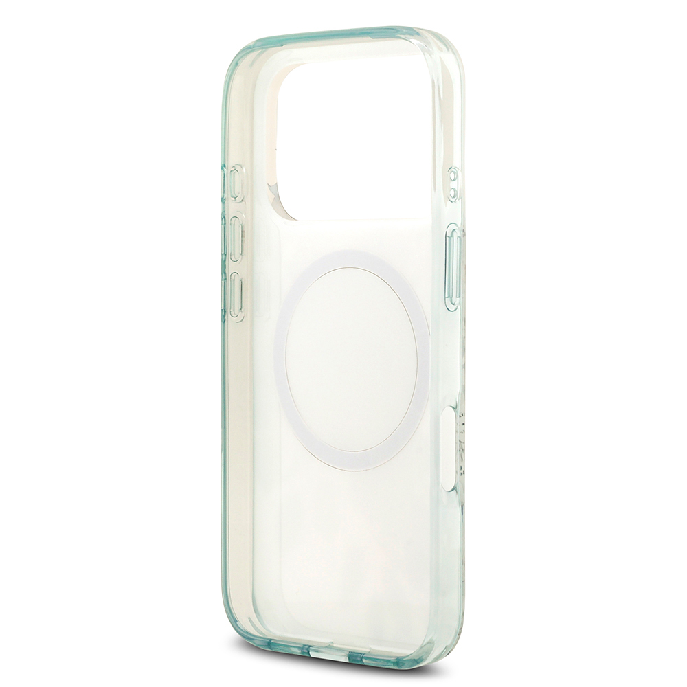 Apple iPhone 17 Pro Max Uyumlu Kılıf Guess Orjinal Lisanslı M-safe Şarj Özellikli Flower Tonal Circle Kapak - 12