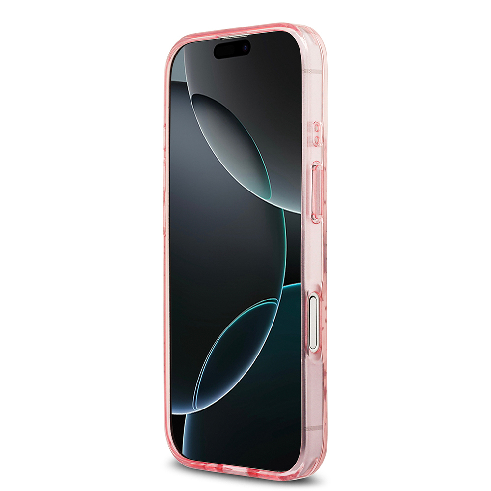 Apple iPhone 17 Uyumlu Kılıf Guess Orjinal Lisanslı M-safe Şarj Özellikli IML Baskılı Klasik Logolu 4G Desenli Kapak - 4
