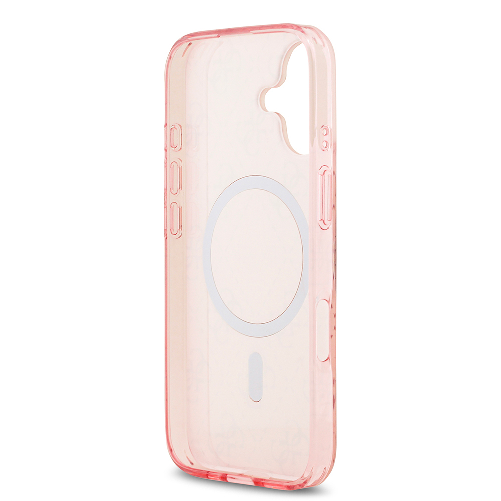 Apple iPhone 17 Uyumlu Kılıf Guess Orjinal Lisanslı M-safe Şarj Özellikli IML Baskılı Klasik Logolu 4G Desenli Kapak - 6