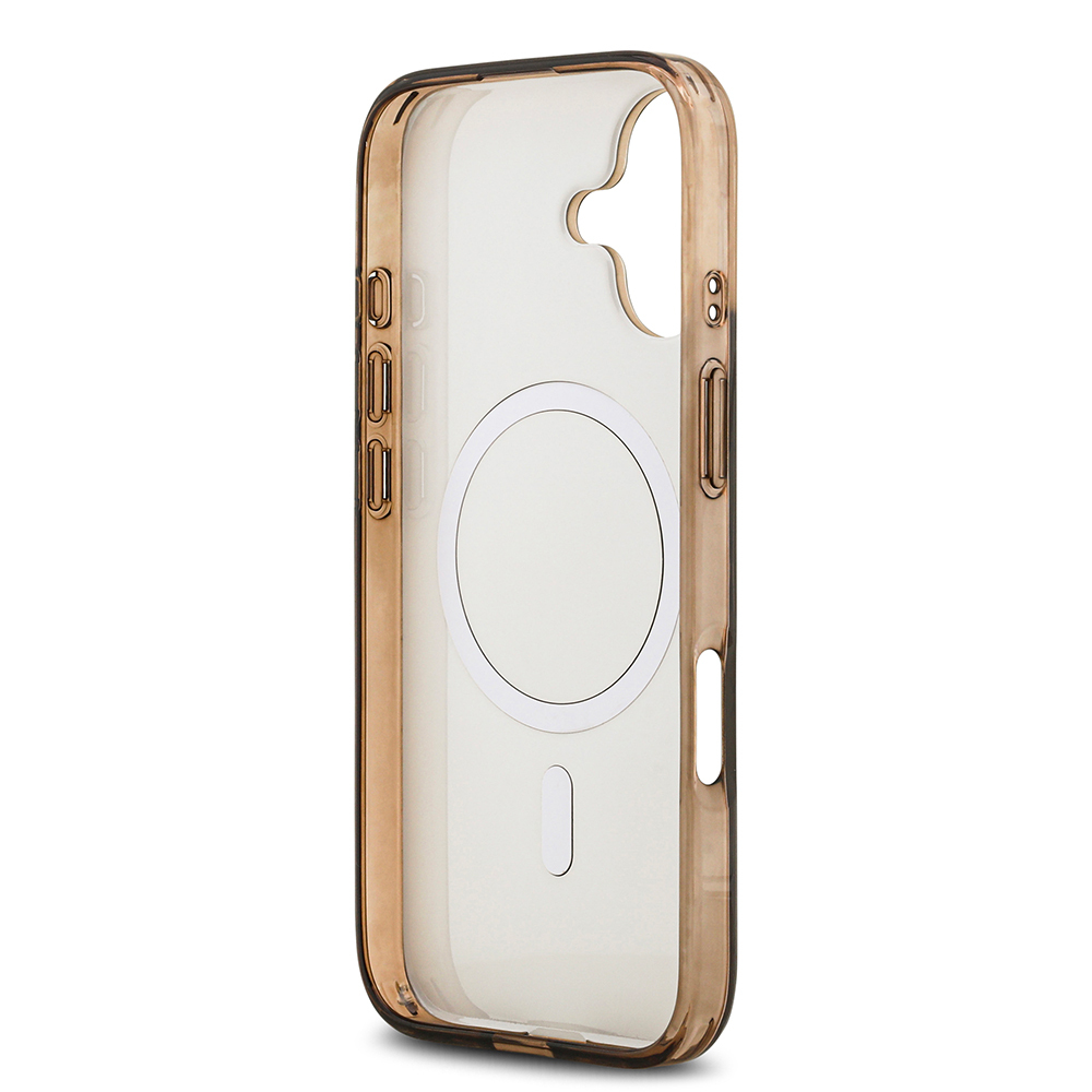 Apple iPhone 17 Uyumlu Kılıf Guess Orjinal Lisanslı M-safe Şarj Özellikli IML Baskılı Klasik Logolu 4G Desenli Kapak - 13