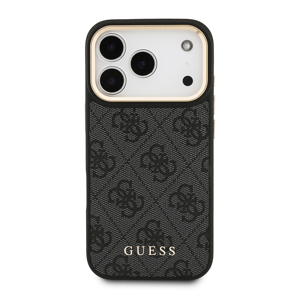 Apple iPhone 17 Pro Uyumlu Kılıf Guess Orjinal Lisanslı M-safe Şarj Özellikli 4G Metal Büyük Logolu Kartlıklı Kapak - 2