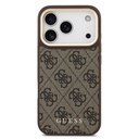 Apple iPhone 17 Pro Uyumlu Kılıf Guess Orjinal Lisanslı M-safe Şarj Özellikli 4G Metal Büyük Logolu Kartlıklı Kapak - 11