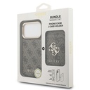 Apple iPhone 17 Pro Uyumlu Kılıf Guess Orjinal Lisanslı M-safe Şarj Özellikli 4G Metal Büyük Logolu Kartlıklı Kapak - 20