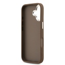Apple iPhone 17 Uyumlu Kılıf Guess Orjinal Lisanslı Gümüş Metal Kamera Çerçeveli 4G Desenli Metal Büyük 4G ve Yazı Logolu Kapak - 6