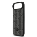 Apple iPhone 17 Air Uyumlu Kılıf Lacoste Orjinal Lisanslı M-safe Şarj Özellikli PU Deri Tasarımlı Kartlıklı Karışık Monogram Desenli Kapak - 13