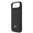 Apple iPhone 17 Air Uyumlu Kılıf Lacoste Orjinal Lisanslı M-safe Şarj Özellikli PU Pike Desenli Metal Logolu Kartlıklı Kapak - 4