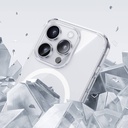 Apple iPhone 15 Pro Uyumlu Kılıf Magsafe Şarj Özellikli Airbagli Şeffaf Benks LucentPro Serisi Kapak - 14