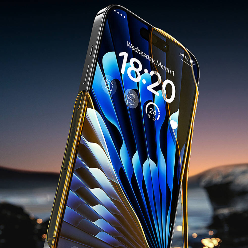 Apple iPhone 15 Pro Uyumlu Benks Glass Warrior HD Cam Ekran Koruyucu + Kolay Uygulama Aparatlı - 6