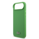 Apple iPhone 17 Air Uyumlu Kılıf Lacoste Orjinal Lisanslı M-safe Şarj Özellikli PU Pike Desenli Metal Logolu Kartlıklı Kapak - 23