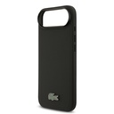 Apple iPhone 17 Air Uyumlu Kılıf Lacoste Orjinal Lisanslı M-safe Şarj Özellikli PU Pike Desenli Metal Logolu Kartlıklı Kapak - 32