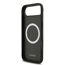 Apple iPhone 17 Air Uyumlu Kılıf Lacoste Orjinal Lisanslı M-safe Şarj Özellikli PU Pike Desenli Metal Logolu Kartlıklı Kapak - 33