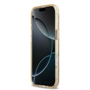 Apple iPhone 17 Air Uyumlu Kılıf Guess Orjinal Lisanslı M-safe Şarj Özellikli Üçgen Logolu Simli Leopar Desenli Kapak - 4