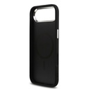 Apple iPhone 17 Air Uyumlu Kılıf Guess Orjinal Lisanslı M-safe Şarj Özellikli Gümüş Metal Kamera Çerçeveli Üçgen Logo 4G Desenli Kapak - 6