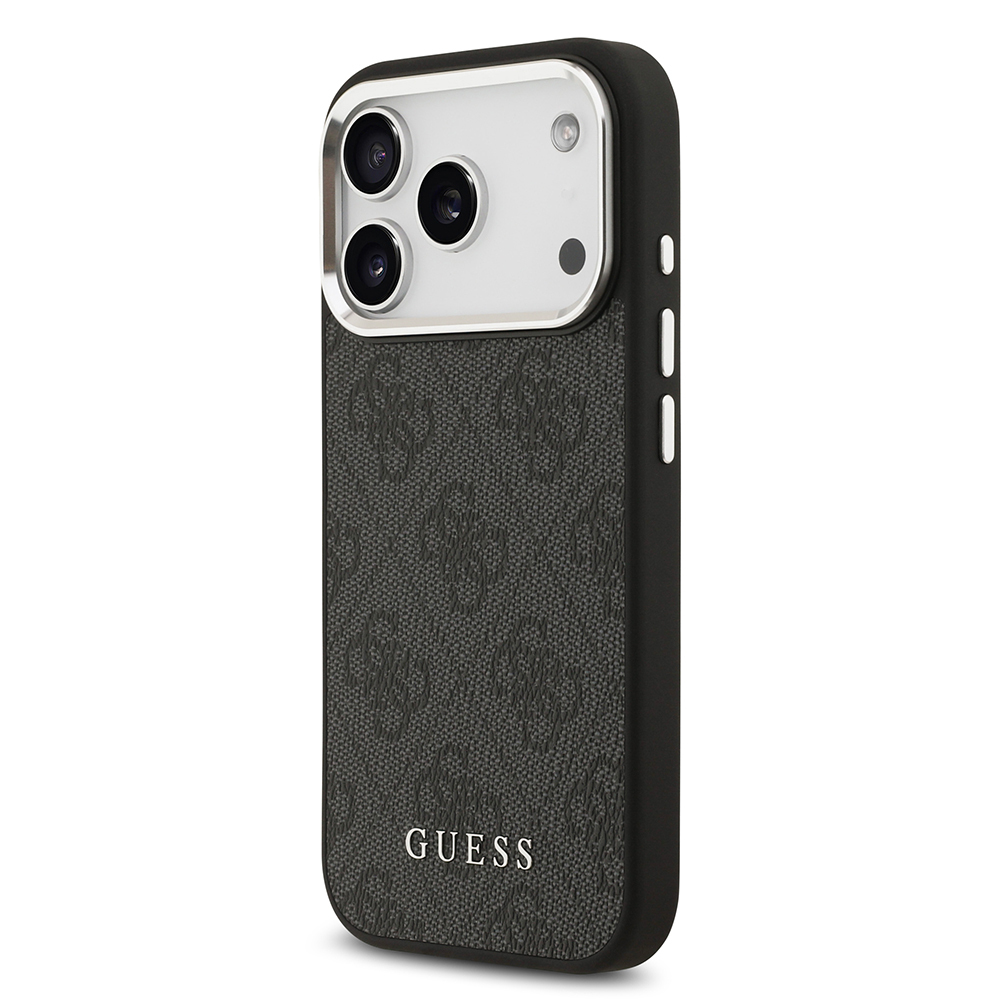 Apple iPhone 17 Pro Uyumlu Kılıf Guess Orjinal Lisanslı M-safe Şarj Özellikli 4G Klasik Yazı Logolu Kapak - 1