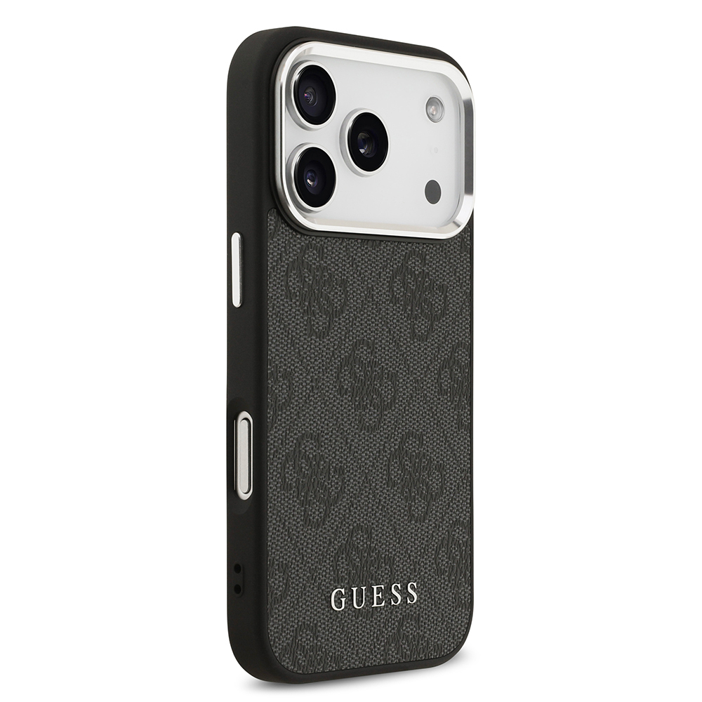Apple iPhone 17 Pro Uyumlu Kılıf Guess Orjinal Lisanslı M-safe Şarj Özellikli 4G Klasik Yazı Logolu Kapak - 3