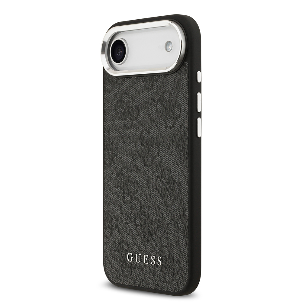 Apple iPhone 17 Air Uyumlu Kılıf Guess Orjinal Lisanslı M-safe Şarj Özellikli 4G Klasik Yazı Logolu Kapak - 7