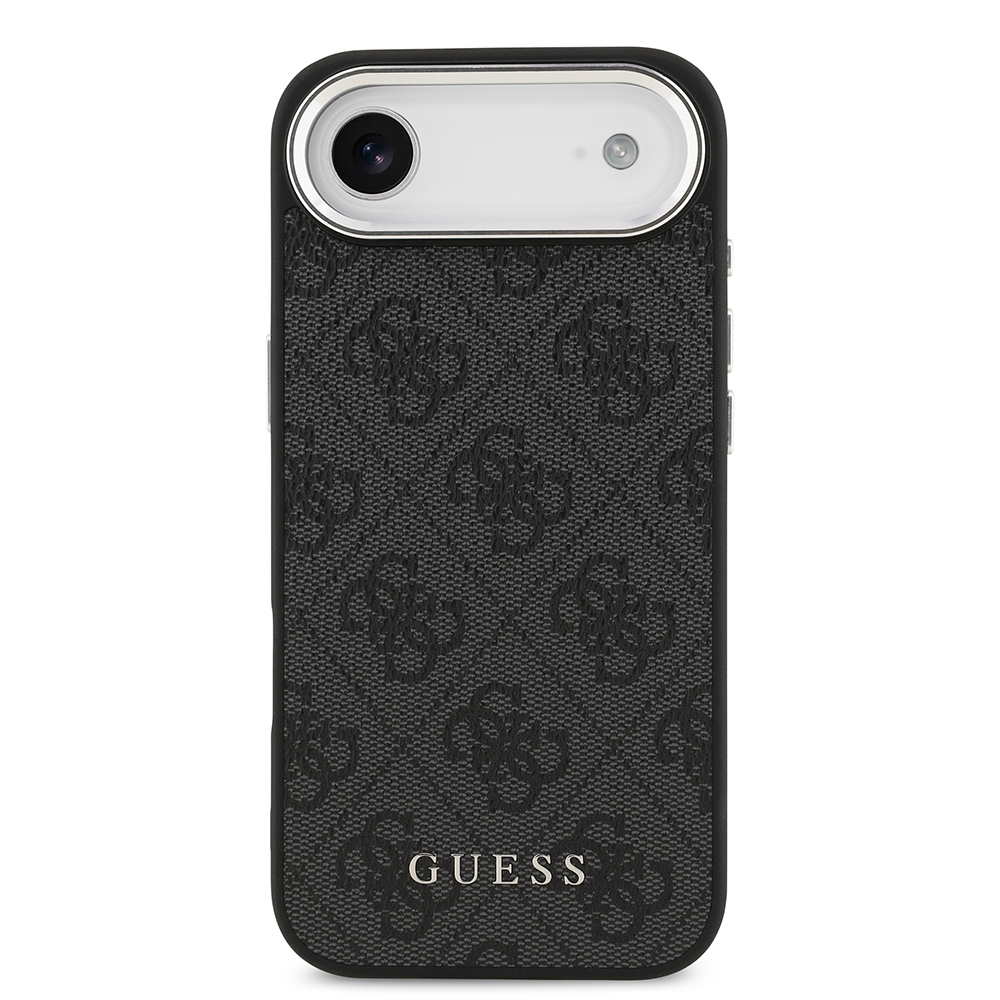 Apple iPhone 17 Air Uyumlu Kılıf Guess Orjinal Lisanslı M-safe Şarj Özellikli 4G Klasik Yazı Logolu Kapak - 8