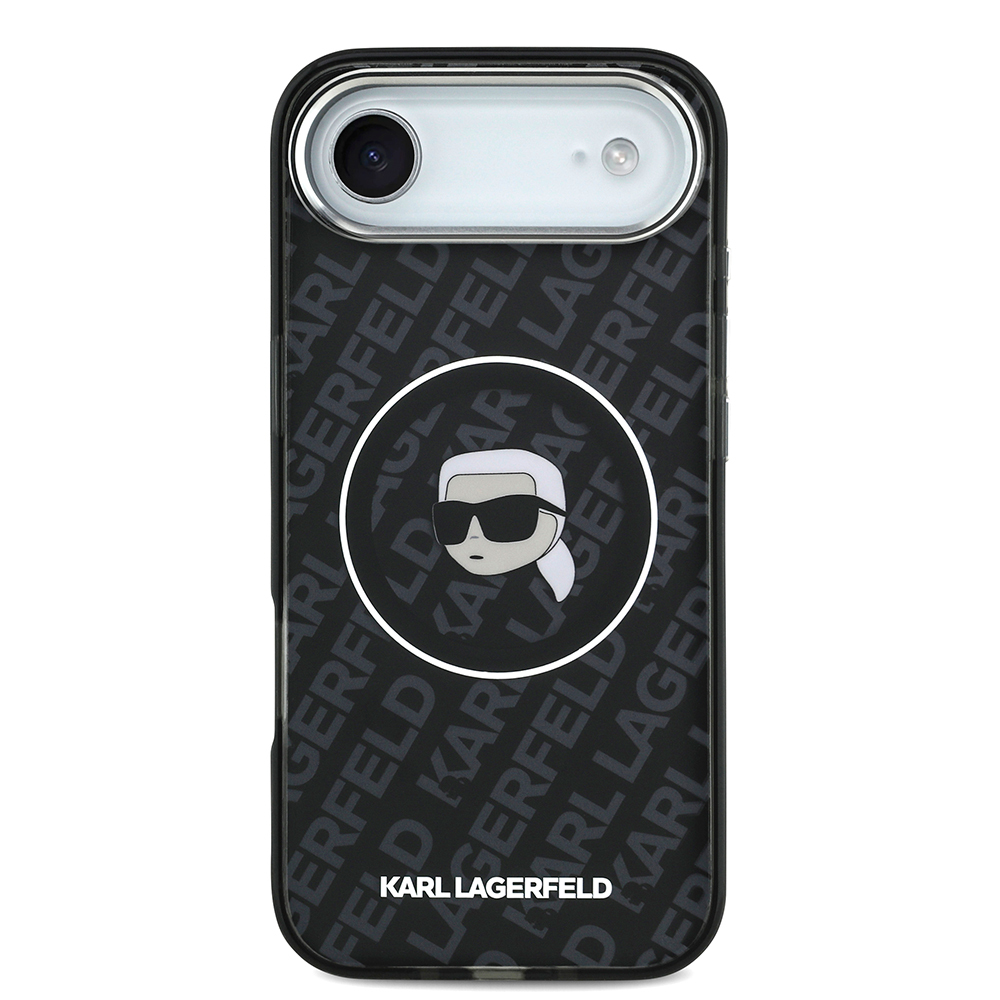 Apple iPhone 17 Air Uyumlu Kılıf Karl Lagerfeld Orjinal Lisanslı IML Baskılı KL Heads Kapak - 2
