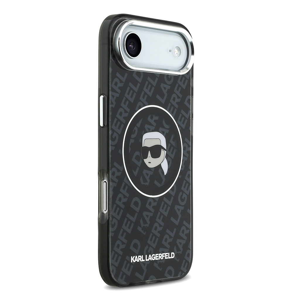Apple iPhone 17 Air Uyumlu Kılıf Karl Lagerfeld Orjinal Lisanslı IML Baskılı KL Heads Kapak - 3