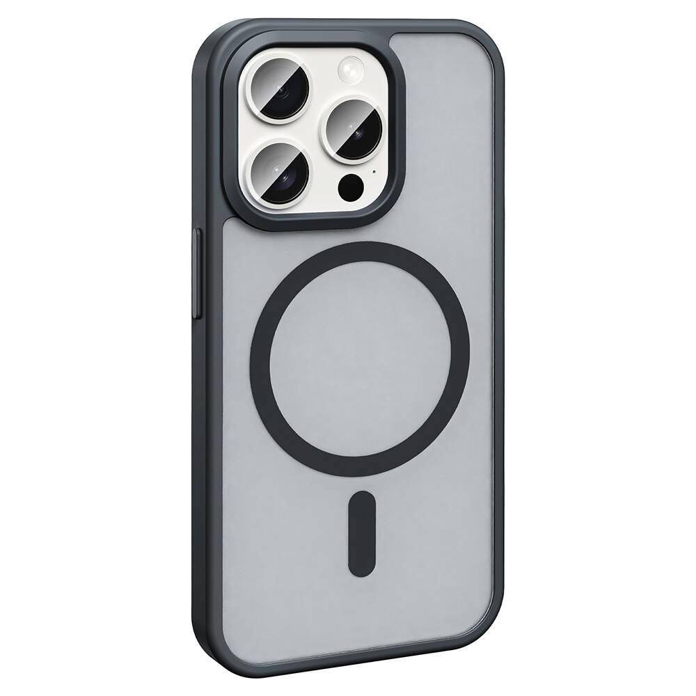 Apple iPhone 15 Pro Max Uyumlu Kılıf Magsafe Şarj Özellikli Mat Arka Yüzey Zore Sio Kapak - 4