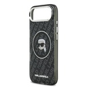 Apple iPhone 17 Air Uyumlu Kılıf Karl Lagerfeld Orjinal Lisanslı IML Baskılı KL Heads Kapak - 5