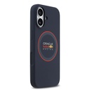 Apple iPhone 17 Uyumlu Kılıf Redbull Orjinal Lisanslı M-safe Şarj Özellikli Kırmızı Halka ve Logo Silikon Kapak - 3