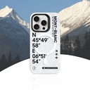 Apple iPhone 15 Pro Uyumlu Kılıf Magsafe Şarj Özellikli Koordinat Yazı Desenli Benks Summit Serisi Kapak - 2