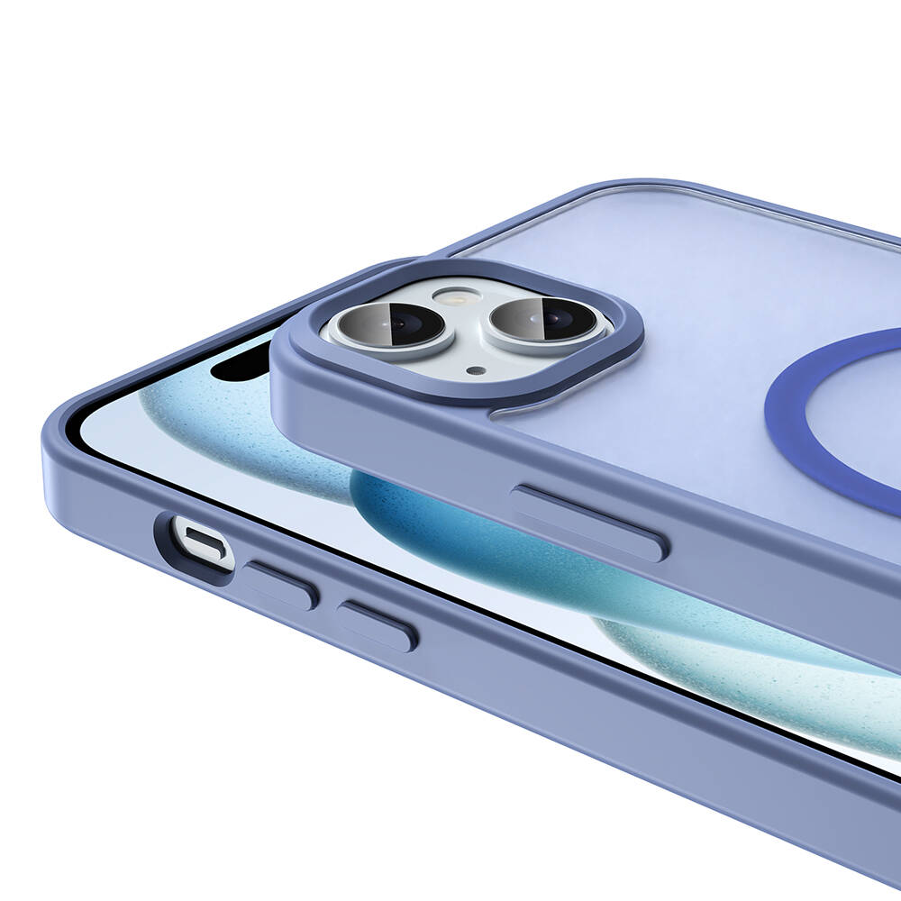Apple iPhone 15 Uyumlu Kılıf Magsafe Şarj Özellikli Mat Arka Yüzey Zore Sio Kapak - 2