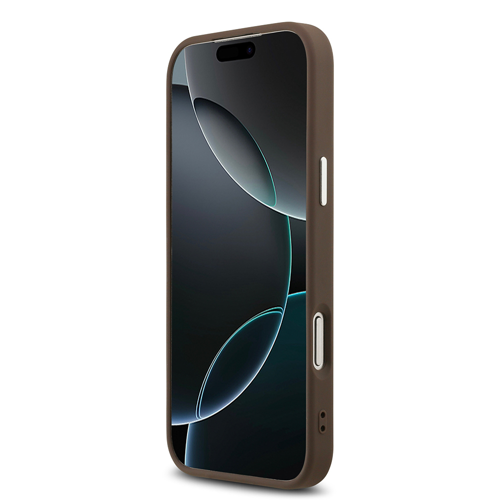 Apple iPhone 17 Pro Max Uyumlu Kılıf Guess Orjinal Lisanslı Gümüş Metal Kamera Çerçeveli 4G Desenli Metal Büyük 4G ve Yazı Logolu Kapak - 10