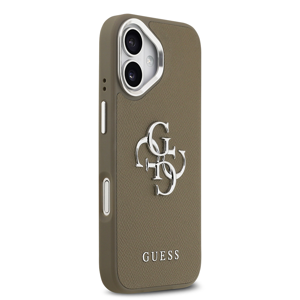 Apple iPhone 17 Uyumlu Kılıf Guess Orjinal Lisanslı Grained 4G Metal Büyük Logolu Kapak - 3