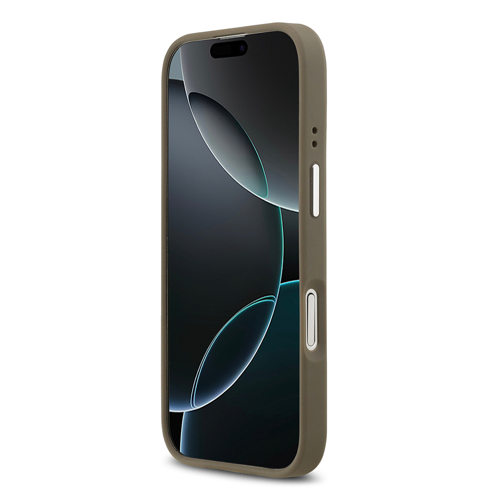 Apple iPhone 17 Uyumlu Kılıf Guess Orjinal Lisanslı Grained 4G Metal Büyük Logolu Kapak - 4
