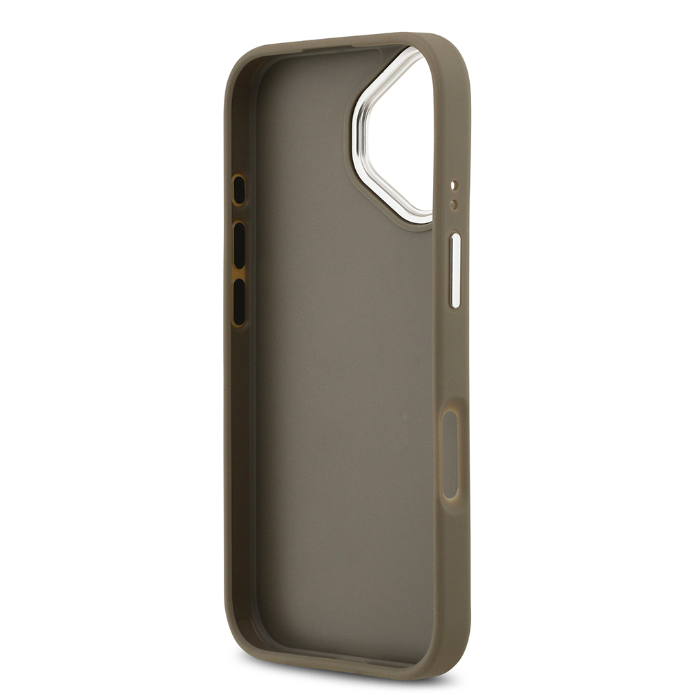 Apple iPhone 17 Uyumlu Kılıf Guess Orjinal Lisanslı Grained 4G Metal Büyük Logolu Kapak - 6