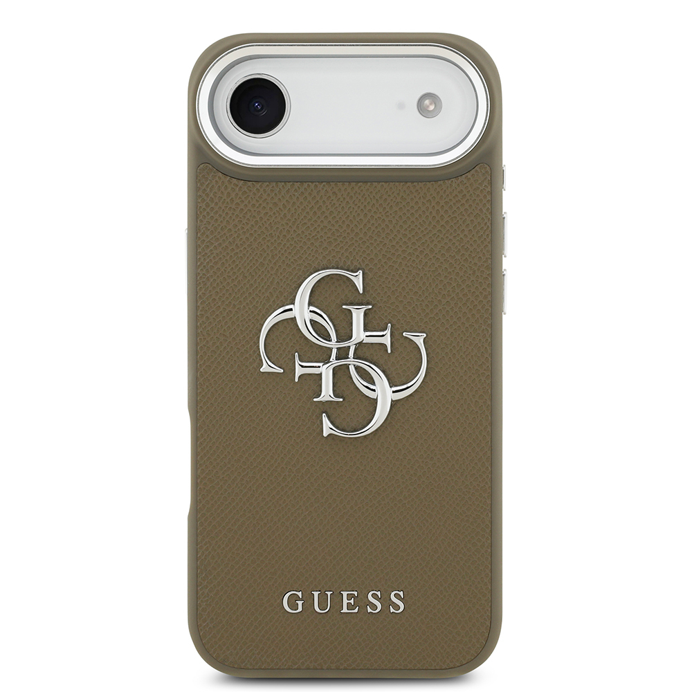Apple iPhone 17 Air Uyumlu Kılıf Guess Orjinal Lisanslı Grained 4G Metal Büyük Logolu Kapak - 2
