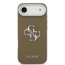 Apple iPhone 17 Air Uyumlu Kılıf Guess Orjinal Lisanslı Grained 4G Metal Büyük Logolu Kapak - 2