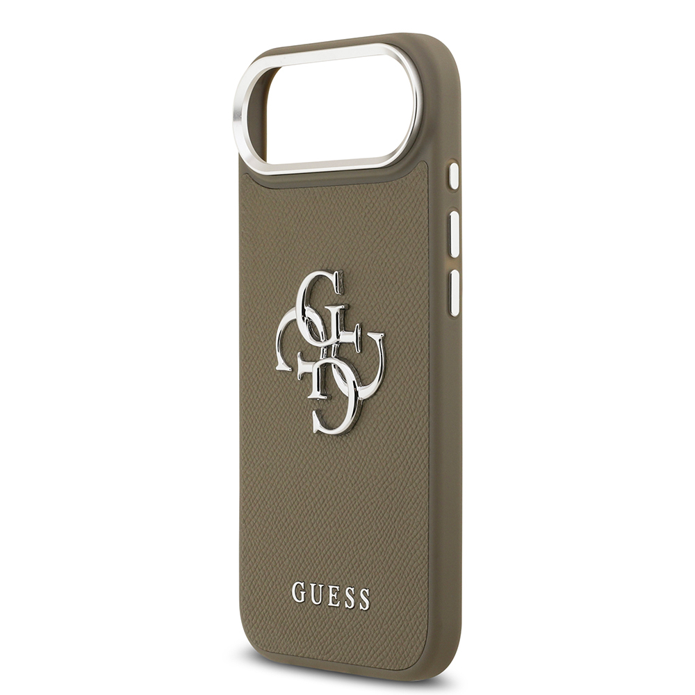 Apple iPhone 17 Air Uyumlu Kılıf Guess Orjinal Lisanslı Grained 4G Metal Büyük Logolu Kapak - 5