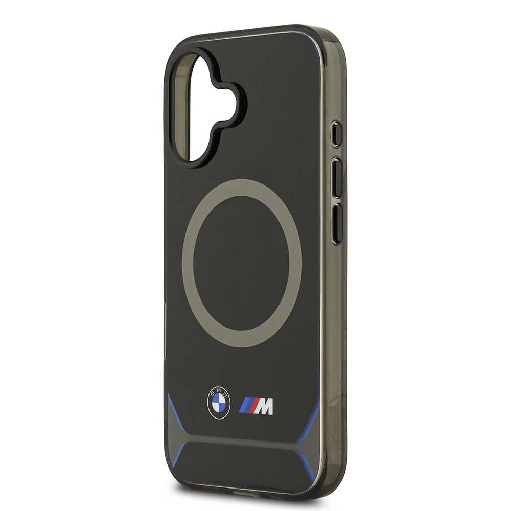 Apple iPhone 17 Uyumlu Kılıf BMW Orjinal Lisanslı M-safe Şarj Özellikli Metal Buton Tasarımlı IML Baskılı M Dizayn Kapak - 5