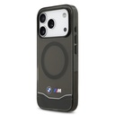 Apple iPhone 17 Pro Uyumlu Kılıf BMW Orjinal Lisanslı M-safe Şarj Özellikli Metal Buton Tasarımlı Tranparan M Dizayn Kapak - 1