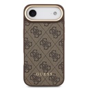 Apple iPhone 17 Air Uyumlu Kılıf Guess Orjinal Lisanslı M-safe Şarj Özellikli 4G Metal Büyük Logolu Kartlıklı Kapak - 2