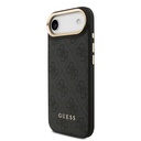 Apple iPhone 17 Air Uyumlu Kılıf Guess Orjinal Lisanslı M-safe Şarj Özellikli 4G Metal Büyük Logolu Kartlıklı Kapak - 10