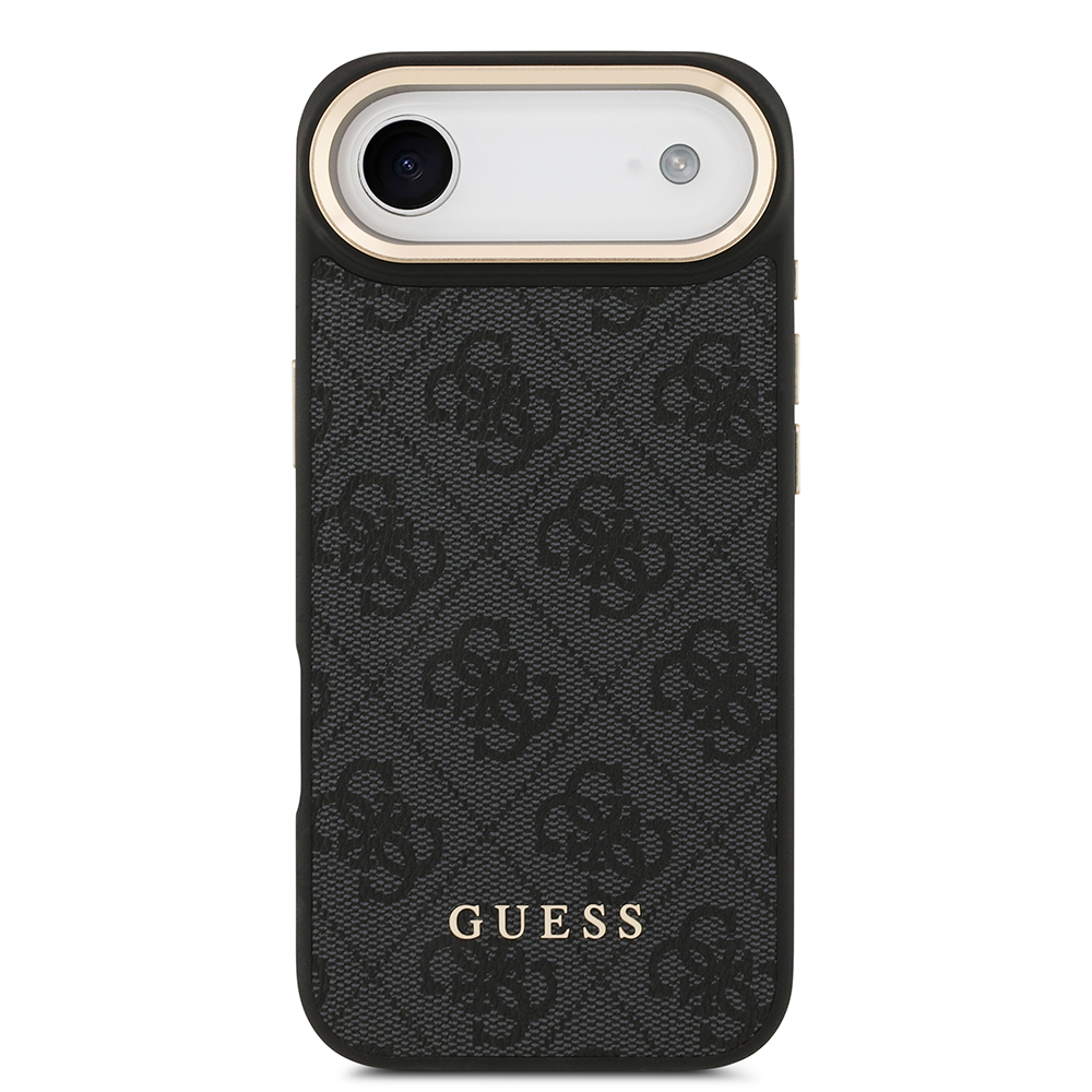 Apple iPhone 17 Air Uyumlu Kılıf Guess Orjinal Lisanslı M-safe Şarj Özellikli 4G Metal Büyük Logolu Kartlıklı Kapak - 11